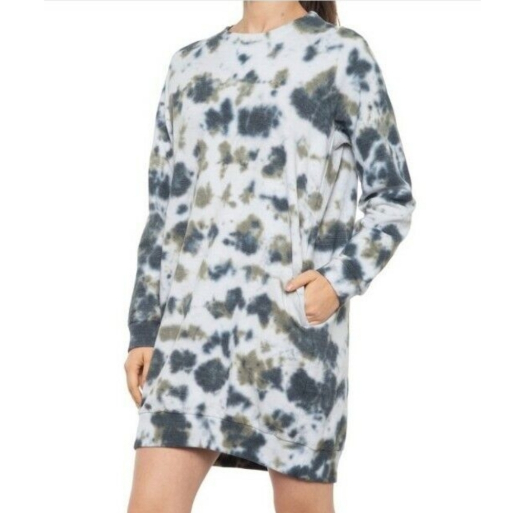 Kyodan lounge fleece longsleeve sweater dress, size large